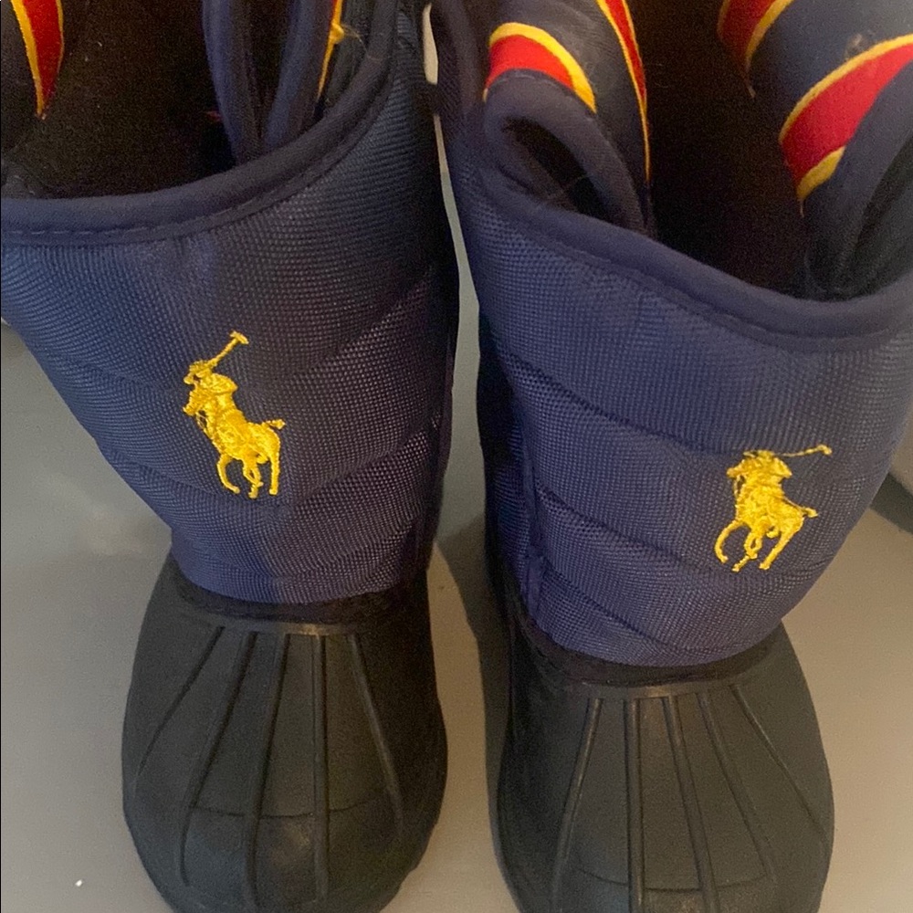 Polo Ralph Lauren Navy and Black Boots
